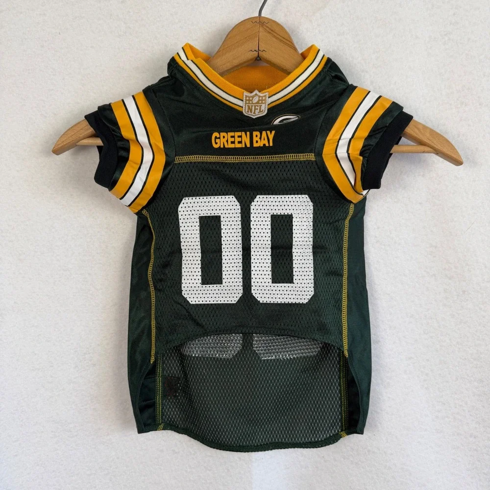 Bundle Green Bay Packers NFL Dog Jersey Size Large Football‎ Pet Apparel